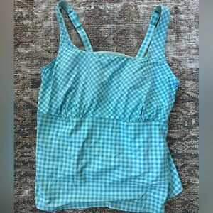 Lands' End Women's Tummy Control  Underwire Tankini Swimsuit Top (Size 18W)